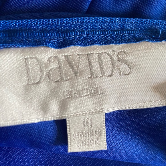 DAVID’S BRIDAL royal blue midi dress - Picture 10 of 10